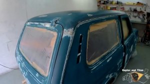 Сверхпрочное покрытие  для активного отдыха. Покраска Нивы 2121 в  Raptor U-pol зеленого цвета.