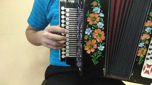 Эх, не пыли дорога | Урок игры на гармони для начинающих