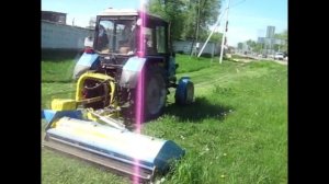 Косилка Zanon TMH 1900 на тракторе Belarus МТЗ 82.1