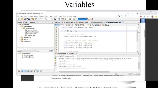 Daniel Liang Java Sections 2.5 and 2.6 смотреть онлайн
