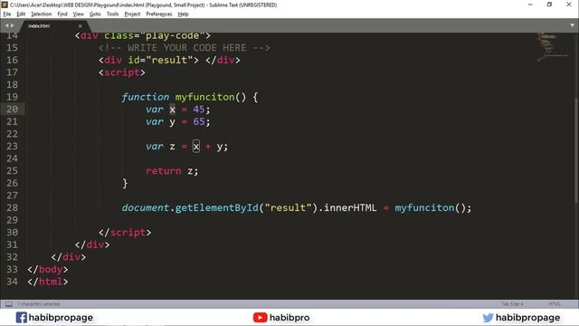 Javascript Function | JAVASCRIPT TUTORIAL #06 | BANGLA | WEB DESIGN COURSE | HABIB PRO смотреть онлайн