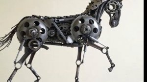 Крутые статуэтки из болтов и гаек.