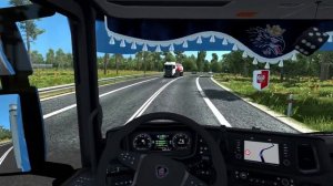 ETS2 1.36 - NG Scania S500 - Poland Rebuilding - Augustow to Warsaw - ProMods v2.43 - NaturaLux