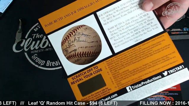 2017 Tristar Top Shelf 4-Envelope Case Personal Box Break for James - BABE RUTH WOOHOO!!! смотреть онлайн