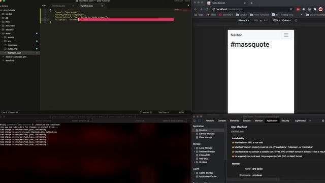 Dev: introduction to progressive web app /manifest.json - p2 смотреть онлайн