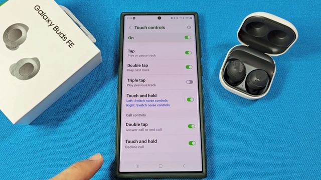 How to use Galaxy Buds FE with Wearable App features and settings