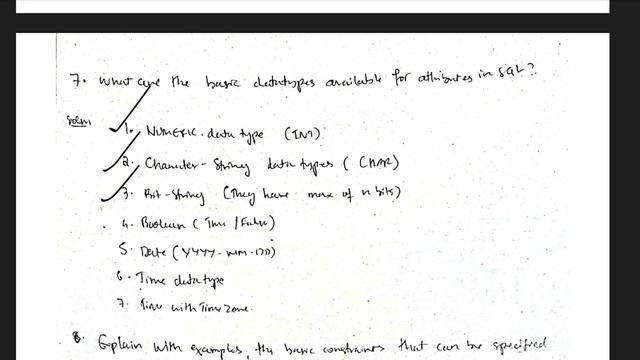 18CS53 DBMS Repeated Questions and Solutions