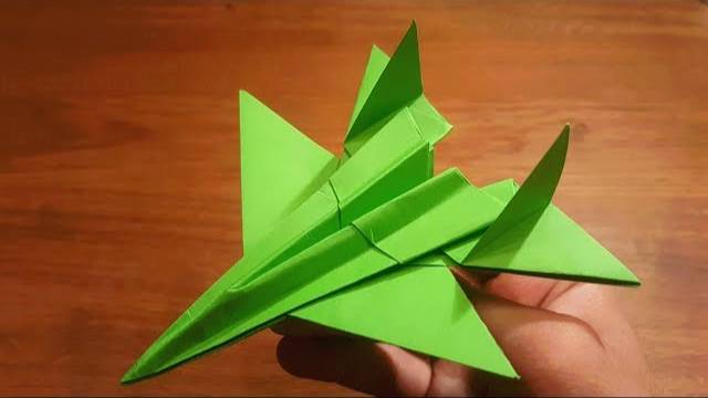 How To Make a Paper F-14 Tomcat FIGHTER JET | Origami Airplane смотреть онлайн