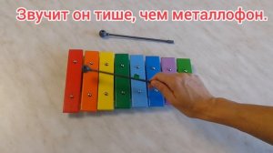 Детский ксилофон деревянный, 8 нот от "Десятого королевства"