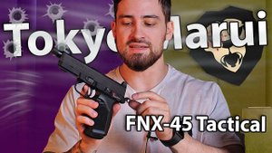 Страйкбольный пистолет Tokyo Marui FNX-45 Tactical (6 мм, GBB, Black) видео обзор