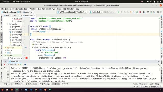 Flutter firebase database | CloudFirestore CRUD In Flutter