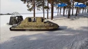 Аэролодка Роза ветров в глубоком снегу / Гибридные аэролодки Роза ветров от производителя в Перми