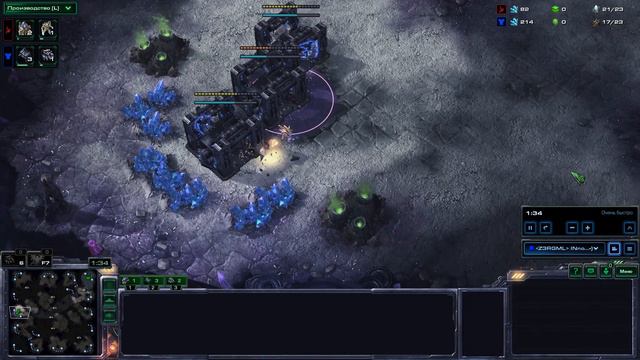 Поддельный Инновейшн из клана ЗергТВ против сурового кооперативщика. StarCraft 2 Legacy of the Voi смотреть онлайн