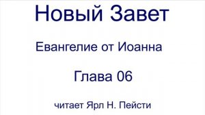 04. Евангелие от Иоанна. 06 глава