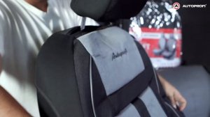 Установка универсальных чехлов Autoprofi Cushion Comfort из хлопка / CUS-0405