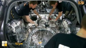 Шумоизоляция багажника с арками Hyundai Tucson в уровне Премиум. АвтоШум.