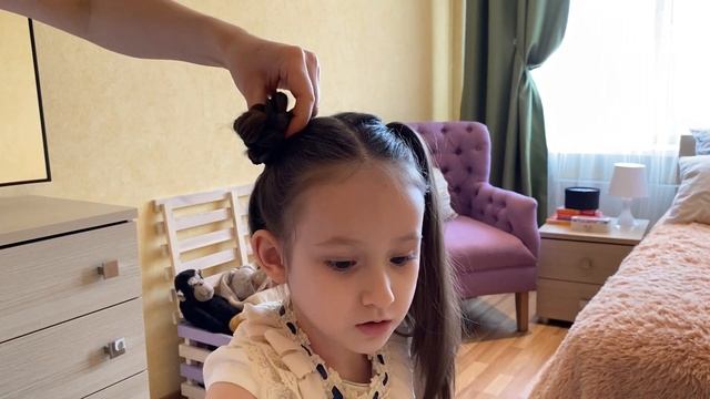 Детская прическа за 2 минуты. Лайфхак для мам