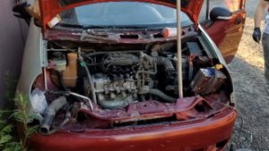 Восстановление Деу Матиз после аварии. Завели мотор. (часть 2)