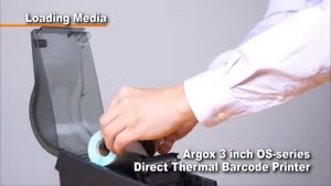 Как установить носитель в принтер этикеток Argox OS-серии