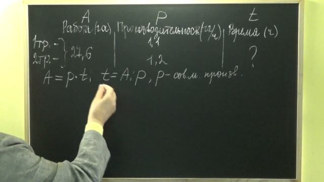 ЗАДАЧИ НА СОВМЕСТНУЮ РАБОТУ. Задача №1 | МАТЕМАТИКА 5 класс смотреть онлайн
