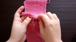 Сшивание деталей вязаного изделия