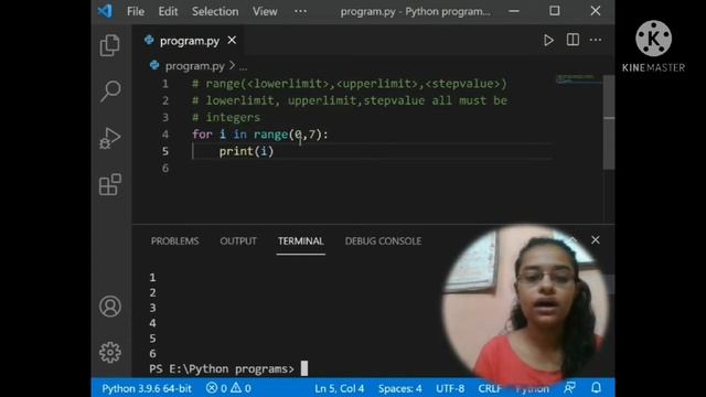 ➊⓿-PYTHON TUTORIALS| range function | for loop