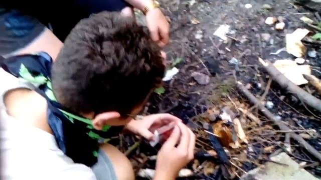 Как горит бензин.