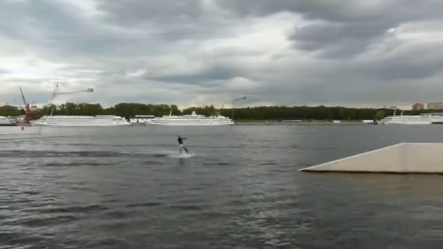 Вейкборд, парк "Северное Тушино". 26.08.14. смотреть онлайн