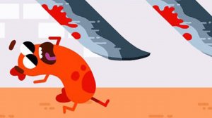 Беги Сосиска Беги прикольная   игра для телефона как Том за Золотом с героем в виде Сосиски
