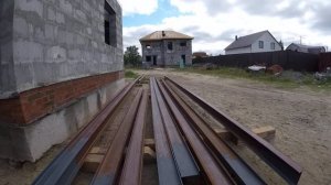 Стальные балки перекрытия.