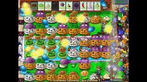 Растения против зомби(Plants vs. Zombies(PC))Выживание:бесконечно(20 волн без кукурузных пушек)