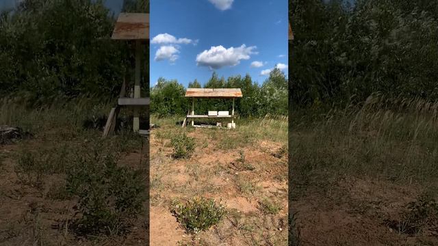 Заброшенный самопальный тир в местечке Василёво Ивановской области.