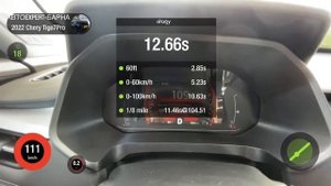 Разгон нового Chery Tiggo 7 Pro, 2022 год, 1.5 литра 147 л.с., CVT, 0 - 100 км/ч, 402 метра.