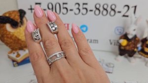 20.10.23 Стильные серебряные украшения. Родированное и позолоченное серебро.