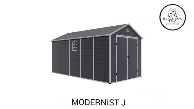 Сарай пластиковый Black Fox Modernist J 11м2 смотреть онлайн