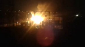 Пожар на электростанции в тюмени