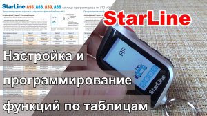 Как запрограммировать сигнализацию Starline A63/A93. Настройка функций Старлайн с брелка