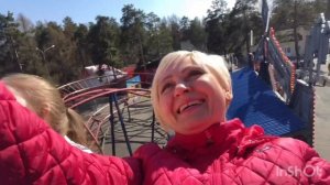 Аттракцион Дикий поезд. Парк Гагарина Челябинск. Карусели.