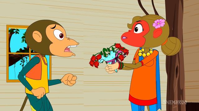 बन्दर की ससुराल Bandar Ki Sasural | Hindi Rhymes for Children | HD смотреть онлайн