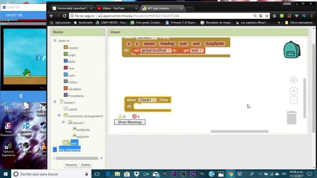 App Inventor 2 Angry Birds 😱 game app tutorial part 01 | azaotl смотреть онлайн