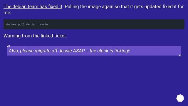 Issue with fetching http://deb.debian.org/debian/dists/jessie-updates/InRelease with docker смотреть онлайн
