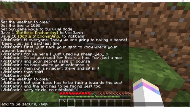 How to make a secret base with no redstone! смотреть онлайн