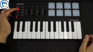 MIDI Keyboard Piano Drum Pad 25 Keys Controller USB WORLDE Panda Mini - DrobeTool