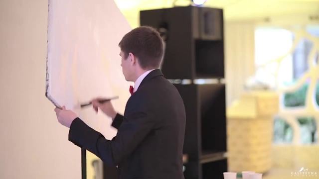 Танцующий художник на свадьбу Galitsyna Киев Стильный праздник (098)787 25 98