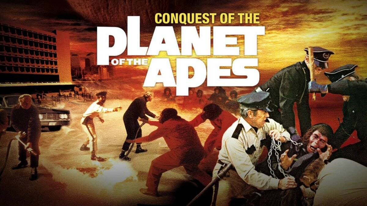 Планета обезьян 4. Завоевание планеты обезьян / Conquest of the Planet of the Apes (1972) ᴴᴰ