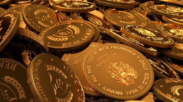Золотые слитки, монеты компании REAL GOLD 1 смотреть онлайн