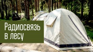Лес, палатка, лето, FT-897, антенна из проволоки.