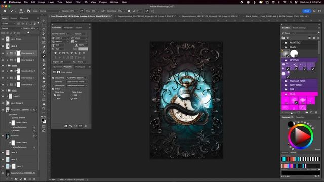 Photoshop Speed Art // Typography Book Cover