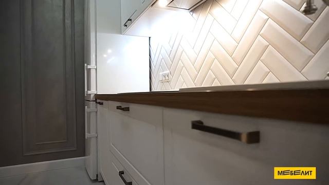 Кухня с фасадами из плёнки ПВХ смотреть онлайн