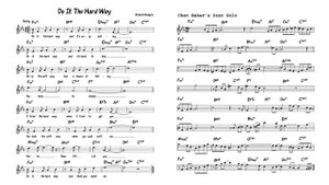 Do It The Hard Way (Guitar Trio) | Jazz Backing Track with Lead Sheet & Lyrics